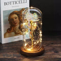 Rosa Love Led - Rosa Encantada na Cúpula de Vidro