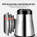 2 Litro Triturador De Alimentos Carne e Legumes Elétrico Multiprocessador 2 Modos Bivolt Inox Fácil De Limpar