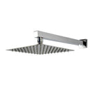 Ducha Quadrada Inox 304 Slim 20x20cm com Braço 36cm Cromada