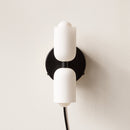 Arandela de Parede Dupla Minimalista Crema